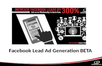 Facebook Lead Generation Ads For Car Dealers