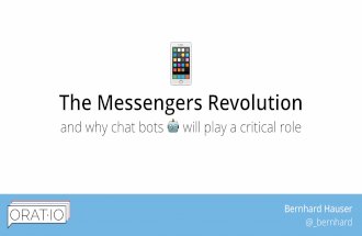 The Messenger Revolution – and why chat bots will play a critical role