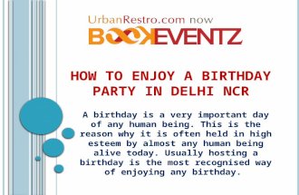 How to enjoy a birthday party in delhi ncr
