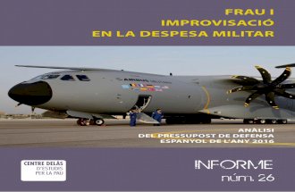 Frau i Improvisació en la Despesa - Anàlisi del pressupost de defensa espanyol 2016