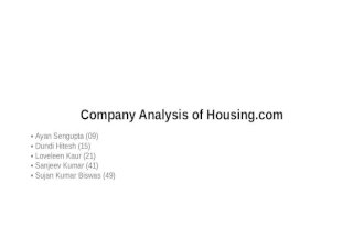 Case Study on Housing.com