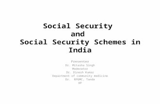 Social security schemes