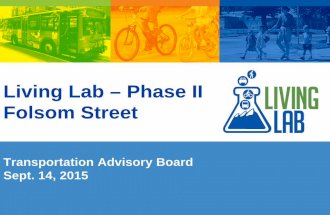 Folsom Street Living Lab Update for the Boulder Transportation Advisory Board