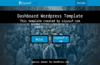 Dashboard Wordpress Powerpoint Template