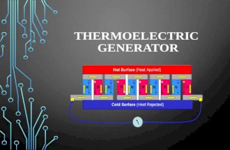 Thermo electric generator