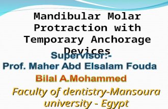 Mandibular molar protraction