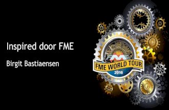 FME World Tour 2016: VLAIO - Inspired door FME
