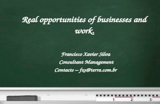Real Opportunities Of Businesses And Work