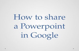 How to share ppt in Google Docs