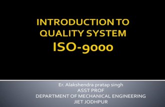 Introduction to quality system