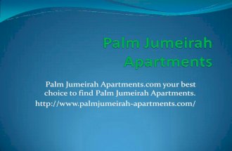 Palm jumeirah apartments