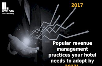 Popular revenue management practices your hotel needs to adopt by 2017!