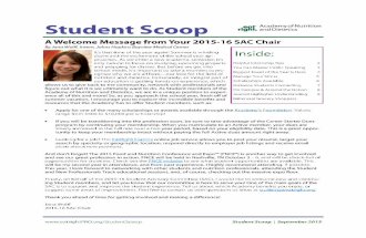 Student Scoop Newsletter September 2015