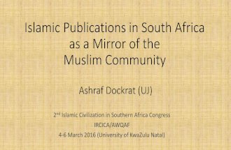 Islamic Publications Presentation - Moulana Ashraf Docrat