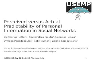 Perceived versus Actual Predictability of Personal Information in Social Networks