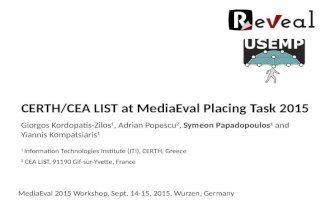 CERTH/CEA LIST at MediaEval Placing Task 2015