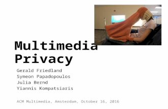 Multimedia Privacy