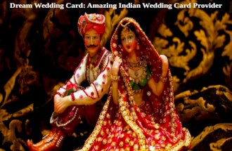 Dream wedding card amazing indian wedding card provider