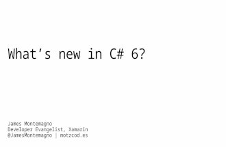 What's new in C# 6?