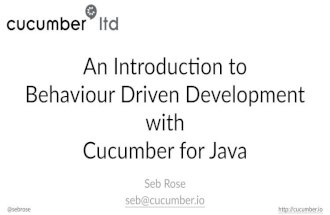 Introduction to BDD with Cucumber for Java