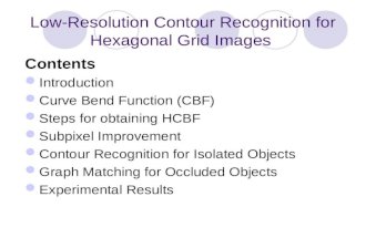 Low-Resolution Contour Recognition for Hexagonal Grid Images