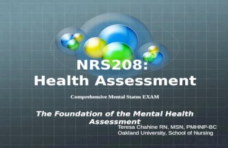 Comprehensive Mental Status Exam