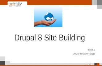 Site building using Drupal 8