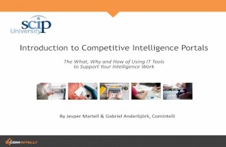 Introduction to Competitive Intelligence Portals