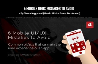 6 Mobile UI/UX Mistakes to Avoid