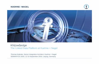 Thomas Kaleske | KN(owl)edge – the Linked Data Platform at Kuehne + Nagel