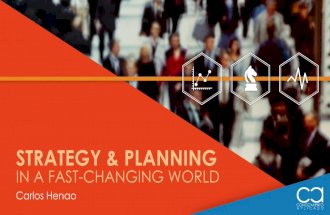 Strategy and planning in a fast changing world