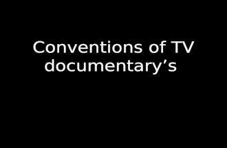 Documentary conventions