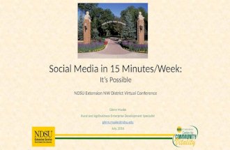 Social media in 15 min per week 081616