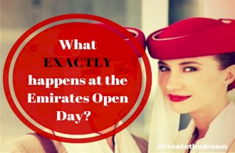 What exactly happens at the Emirates Open Day?