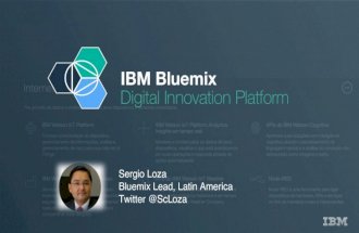 Bluemix presentation IBM Cloud Briefing in San Jose