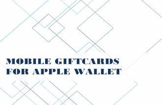 Mobile gift card generator for apple wallet