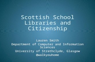 Scottish School Libraries and Citizenship