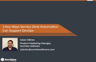 [Webinar] 3 Key Ways Service Desk Automation Can Support DevOps