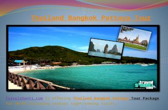 Thailand bangkok patttya tour Package