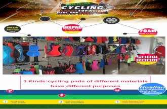 3 kinds cycling pads of different materials have different purposes