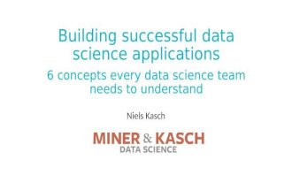 Building Successful Data Science Applications