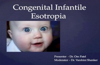 Congenital infantile esotropia