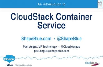 CloudStack Container Service