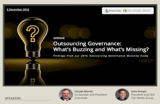 Outsourcing Governance: What’s Buzzing and What's Missing?- SirionLabs Webinar