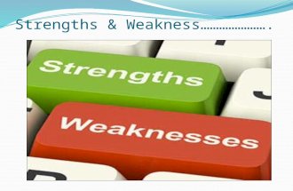 Strength weakness
