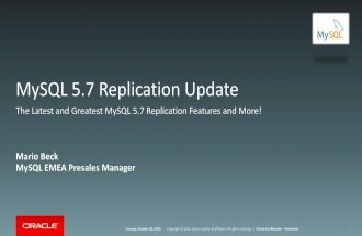 MySQL 5.7: Focus on Replication