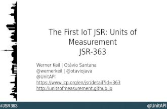 The First IoT JSR: Units of Measurement - JUG Berlin-Brandenburg
