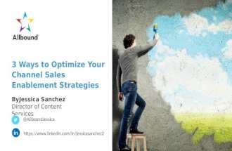 3 Ways to Optimize Your Channel Sales Enablement Strategies