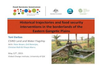Historical trajectories and food security inverventions in the borderlands of the Eastern Gangetic Plains
