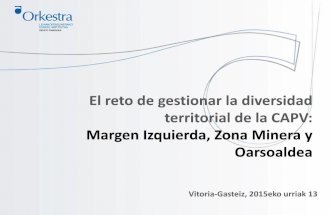 El reto de gestionar la diversidad territorial de la CAPV: Margen Izquierda, Zona Minera y Oarsoaldea